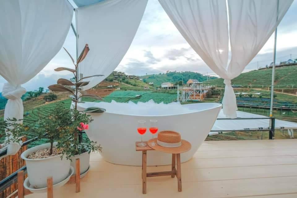 ภูวินคาเฟ่ โฮมสเตย์ Phuwin Cafe Homestay Mon Jam Exterior foto